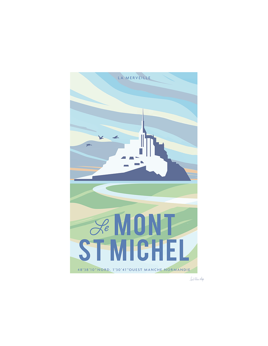Carte Postale Mont Saint Michel - Marée basse