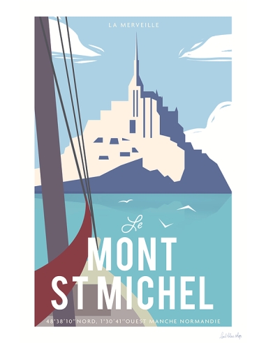Carte Postale Mont Saint Michel - Marée haute