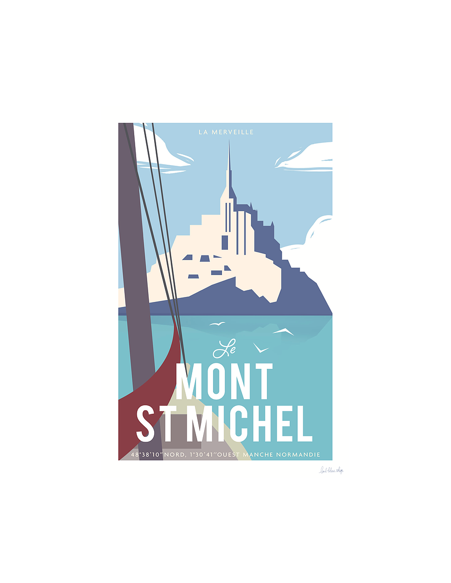 Carte Postale Mont Saint Michel - Marée haute