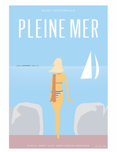 Carte Postale Pleine mer