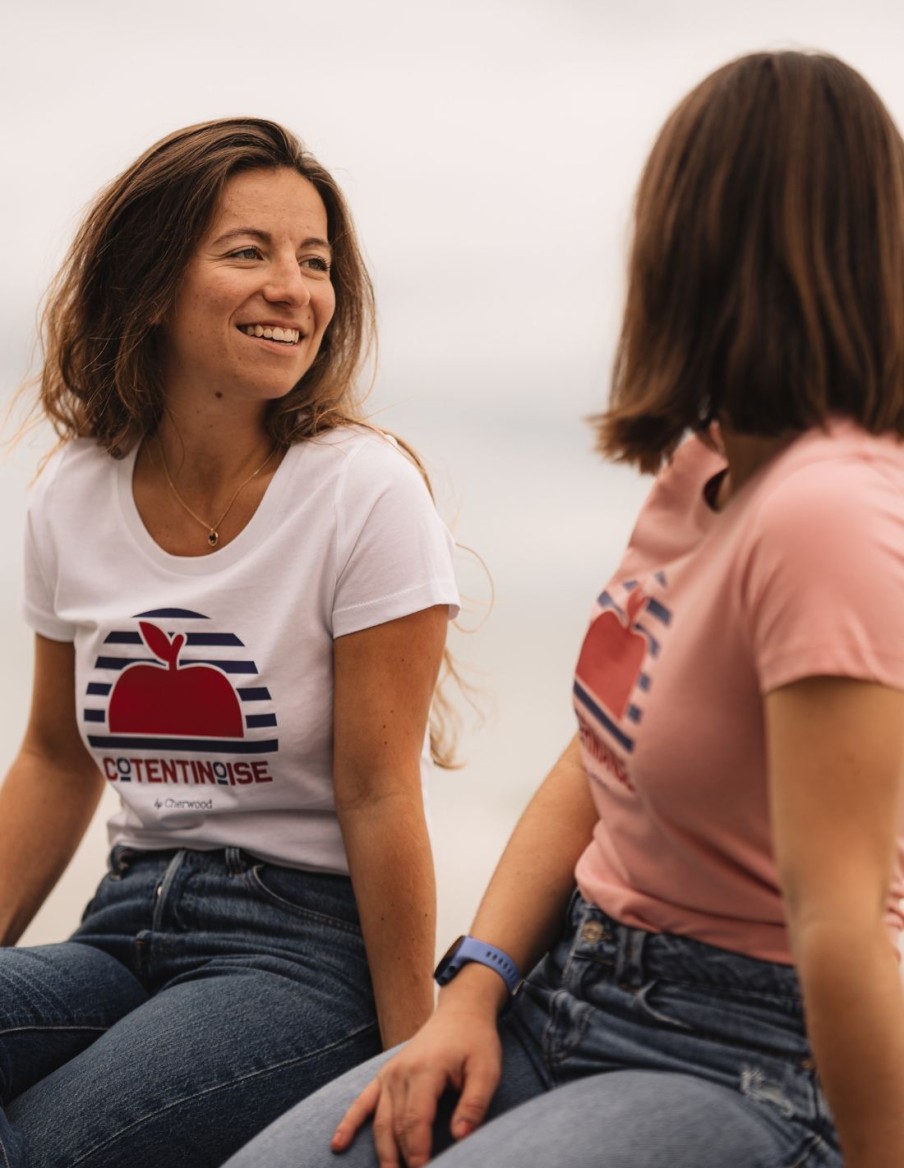 T-shirt proud cotentinoise blanc