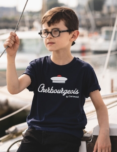T-shirt navy Garçon Cherbourgeois Bachi