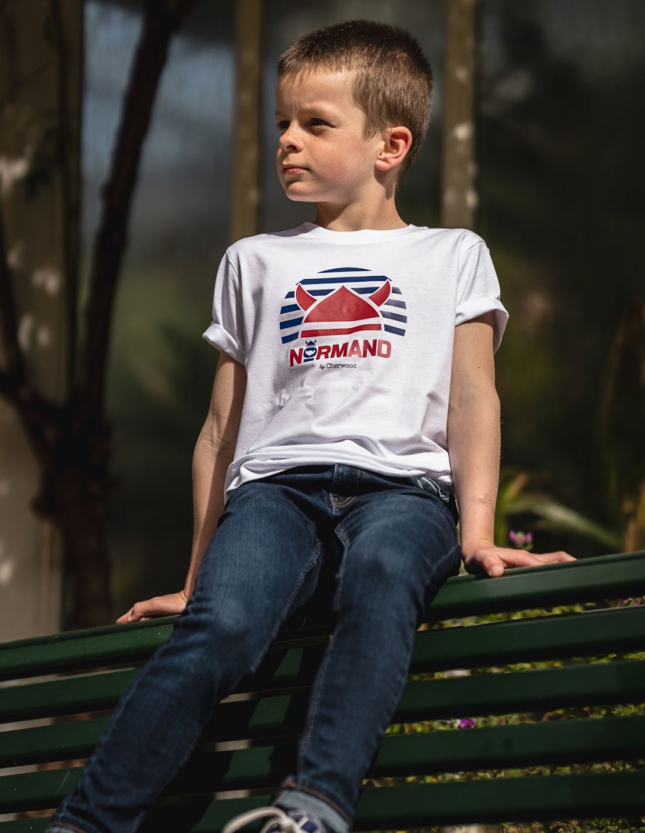 T-shirt Garçon Proud Normand • Enfant • Cherwood