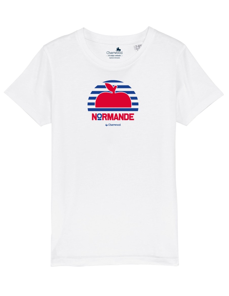 T-shirt Fille Proud Normande • Enfant • Cherwood