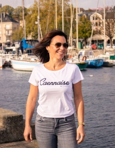 T-shirt Femme Caennaise blanc