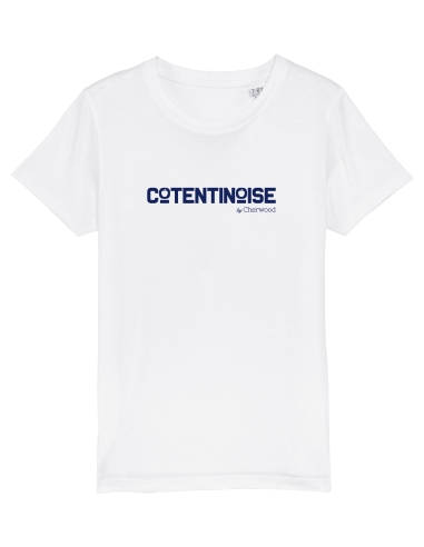T-shirt Fille Cotentinoise pomme blanc