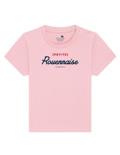 T-shirt Bébé fille (petite) Rouennaise rose cotton