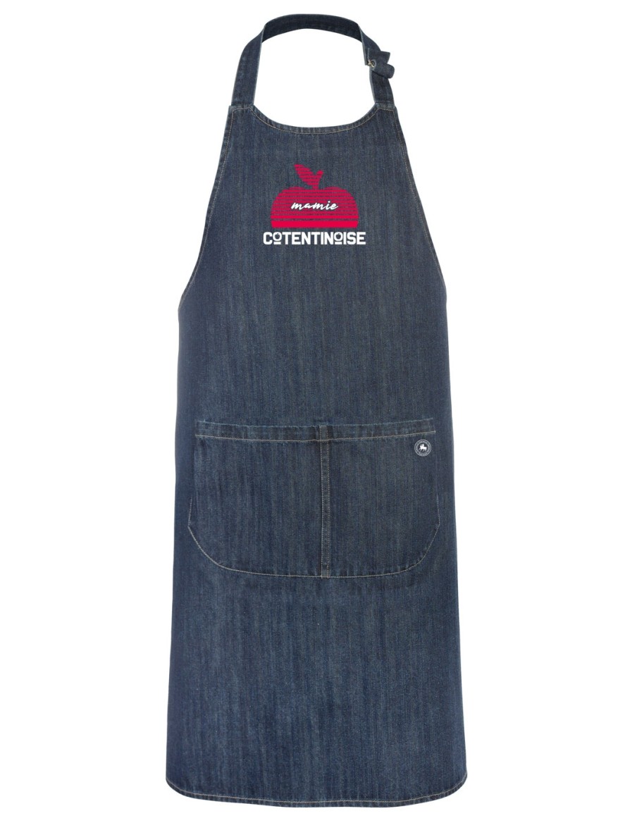 Tablier denim Mamie Cotentinoise • Fête des Grand-Mères • Cherwood