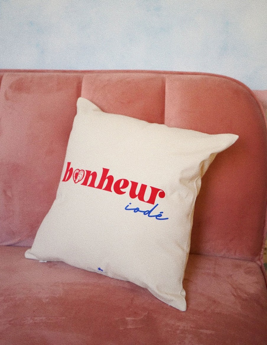 Housse de coussin Bonheur iodé • Accessoires • Cherwood