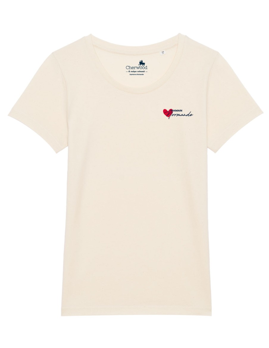 T-shirt Femme maman Normande Coeur • Maman • Cherwood