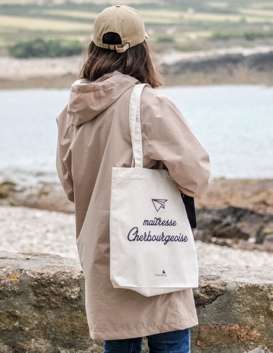Tote bag Maîtresse Cherbourgeoise avion • Maitresse • Cherwood