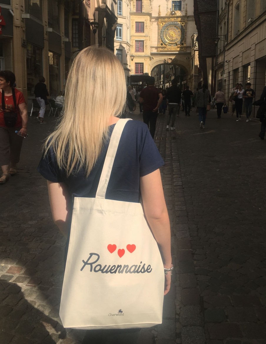 Sac tote-bag Rouennaise Coeurs • Accessoires • Cherwood