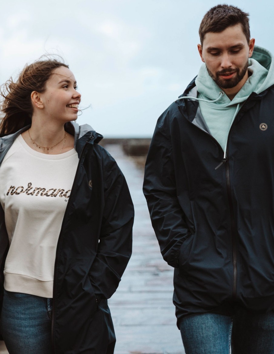 Veste imperméable Navy mixte • Vestes • Cherwood