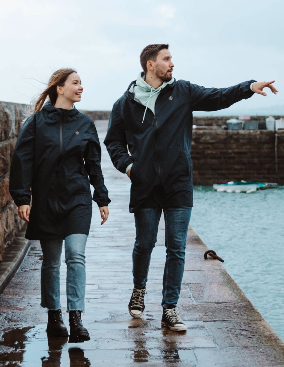 Veste imperméable Navy mixte • Vestes • Cherwood