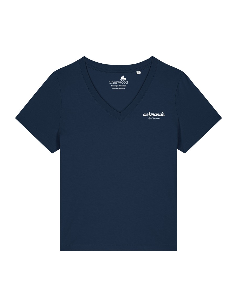 T-shirt Femme col V Normande • T-shirts • Cherwood