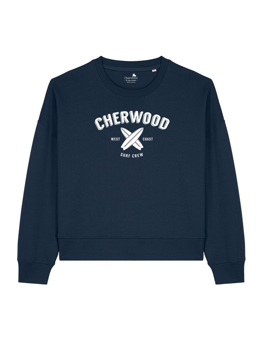Sweat Femme Cherwood Surf Crew • Femme • Cherwood