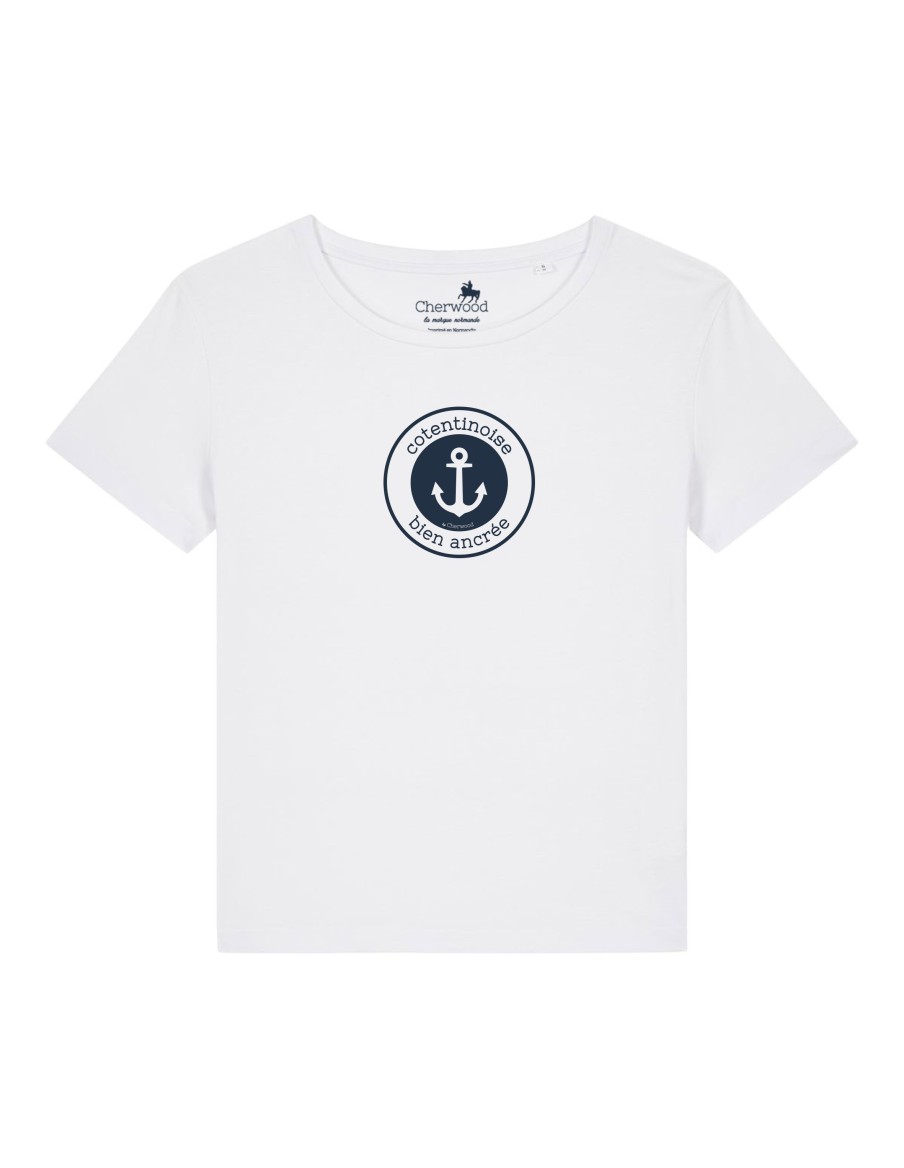 T-shirt Femme Cotentinoise Bien Ancrée • T-shirts • Cherwood