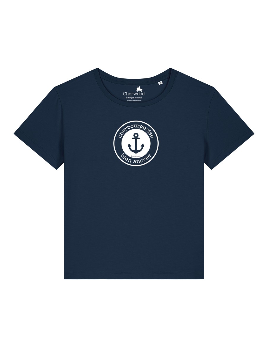 T-shirt Femme Cherbourgeoise Bien Ancrée • Femme • Cherwood