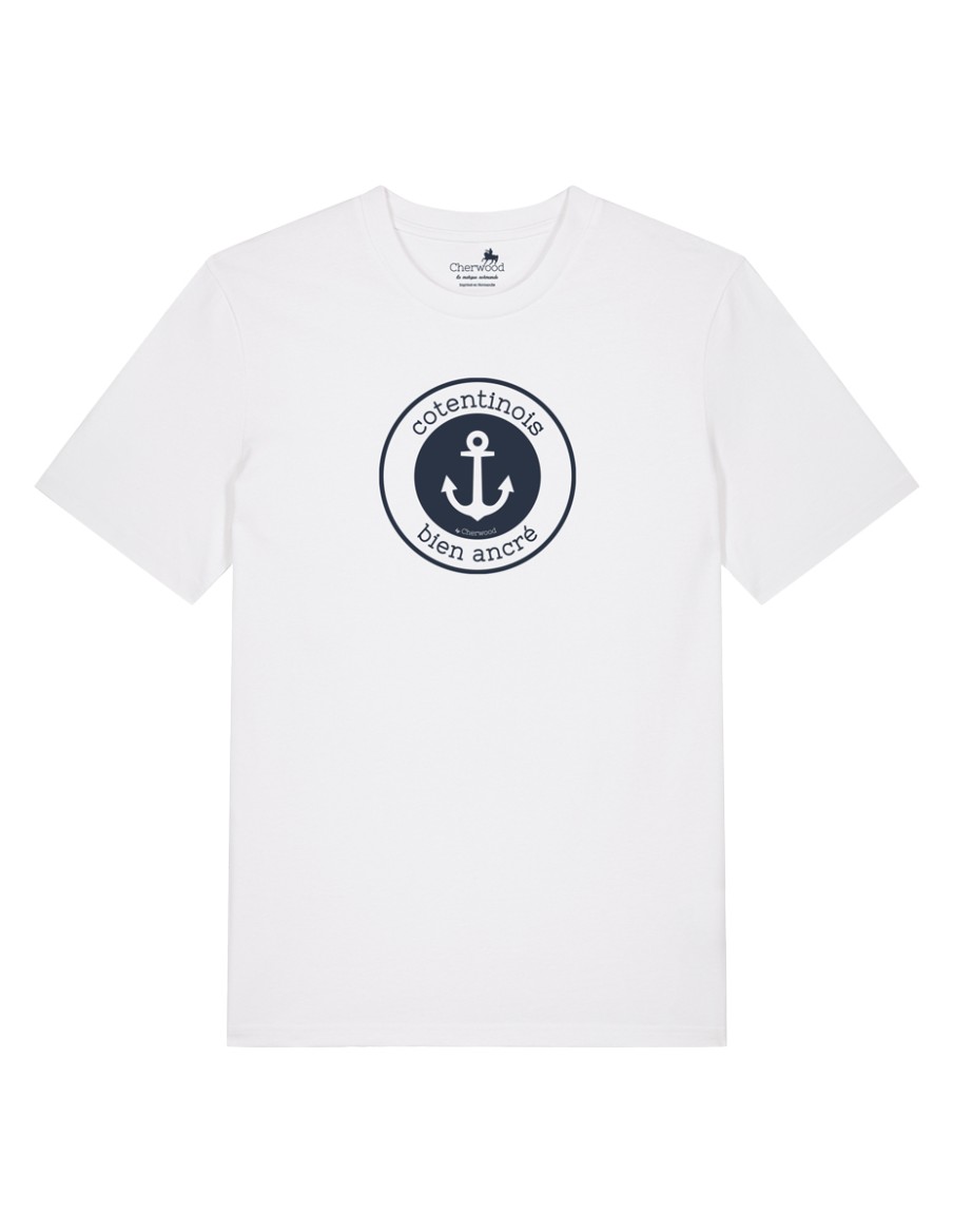 T-shirt Homme Cotentinois Bien Ancré • Homme • Cherwood