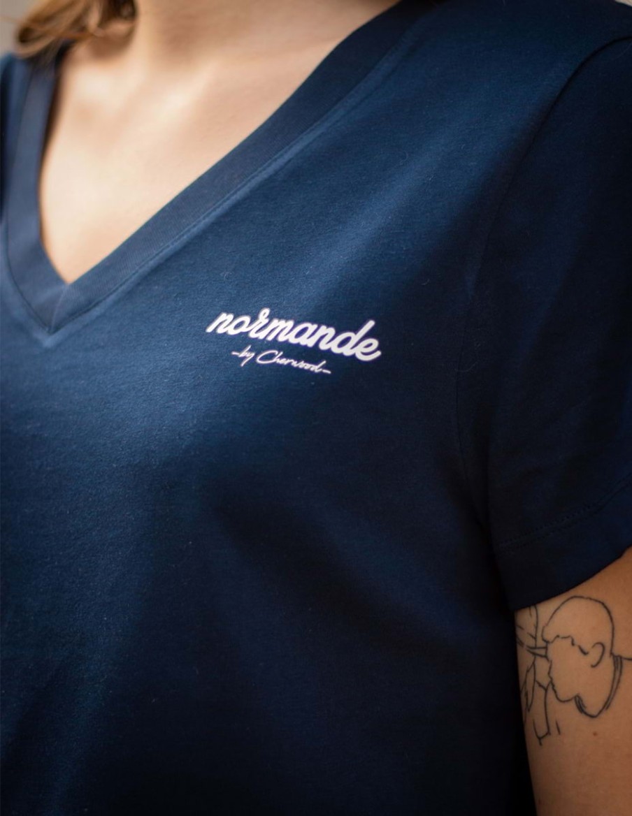 T-shirt Femme col V Normande • T-shirts • Cherwood