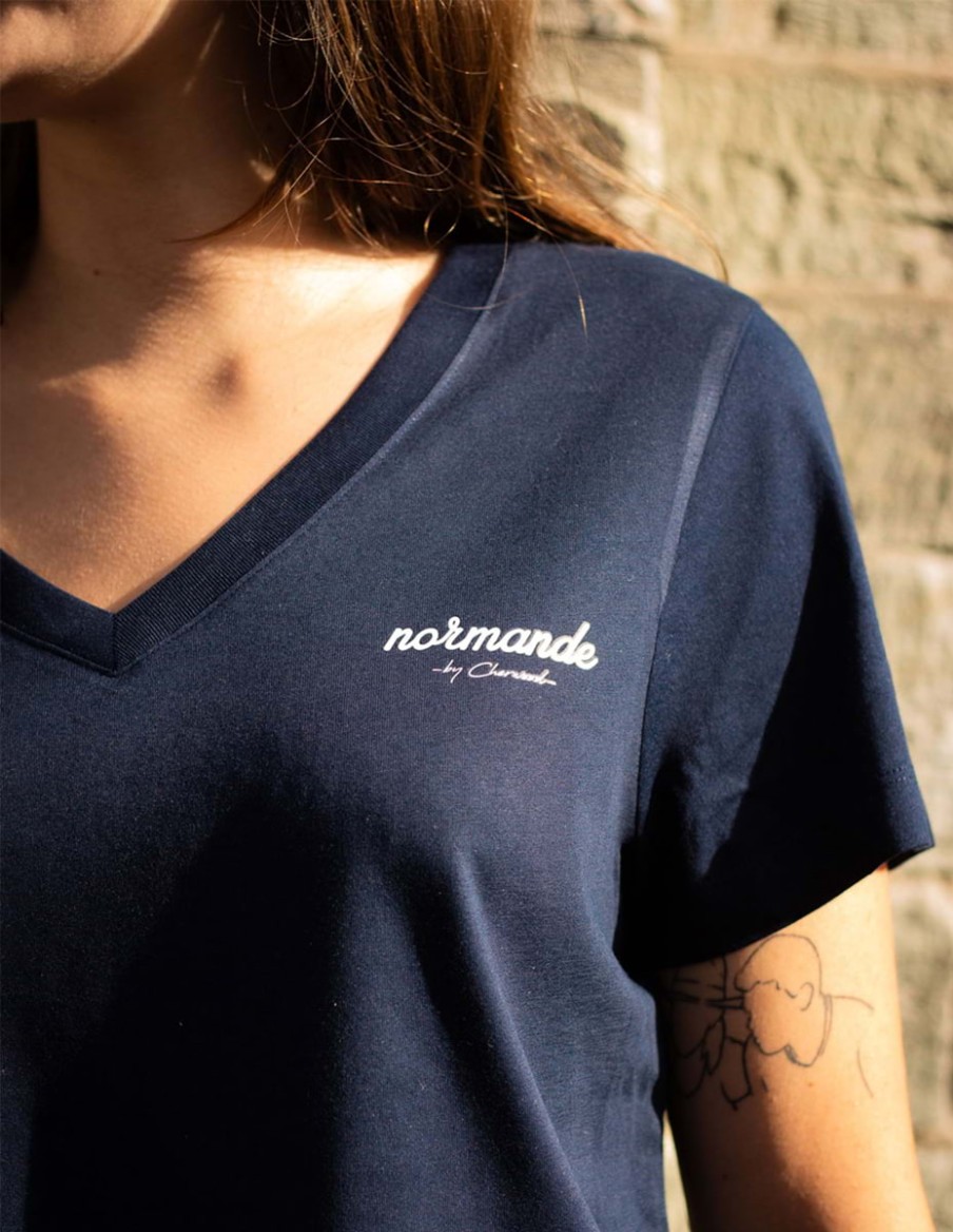 T-shirt Femme col V Normande • T-shirts • Cherwood