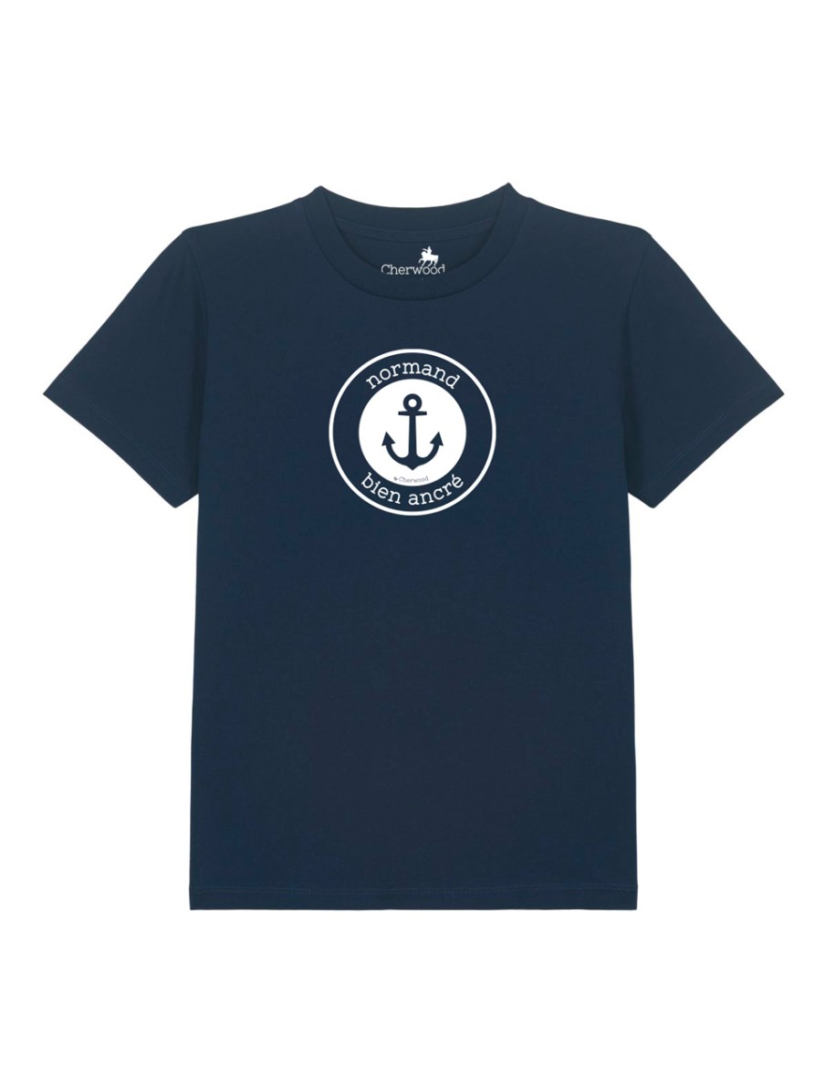 T-shirt Garçon Normand Bien Ancré • Enfant • Cherwood