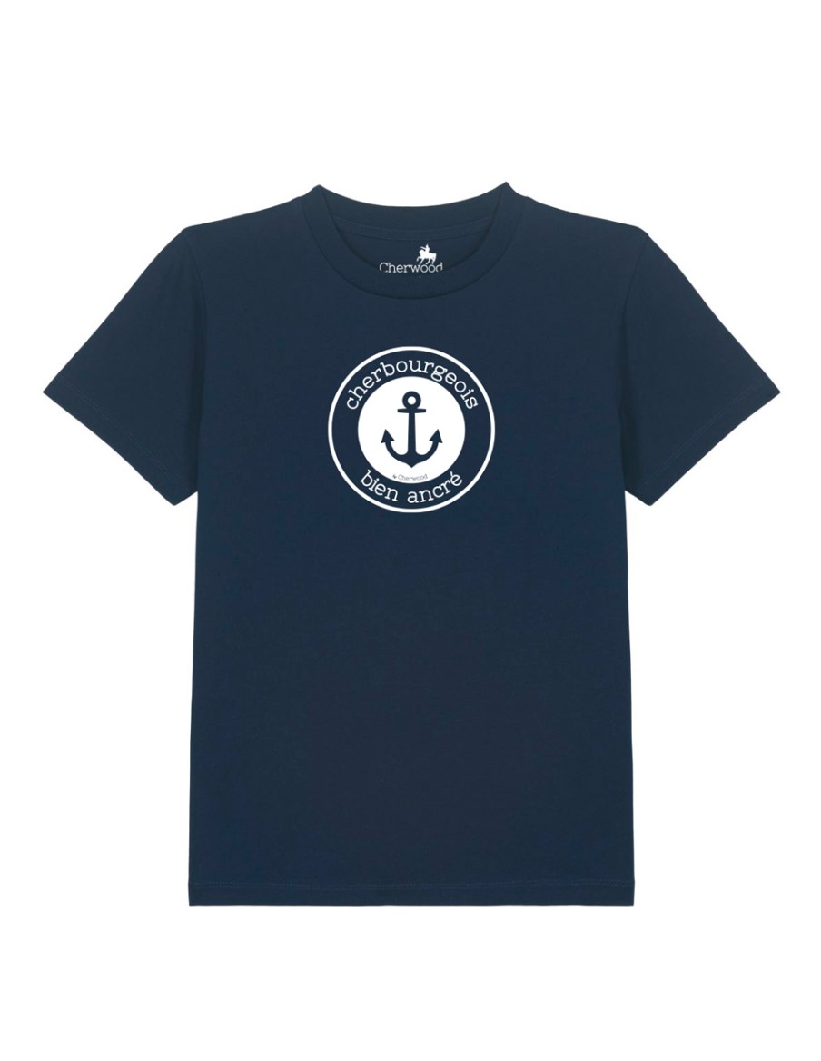 T-shirt Garçon Cherbourgeois Bien Ancré • Enfant • Cherwood