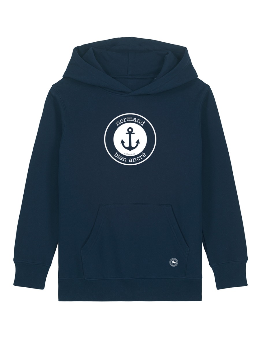 Hoodie Garçon Normand Bien ancré • Enfant • Cherwood
