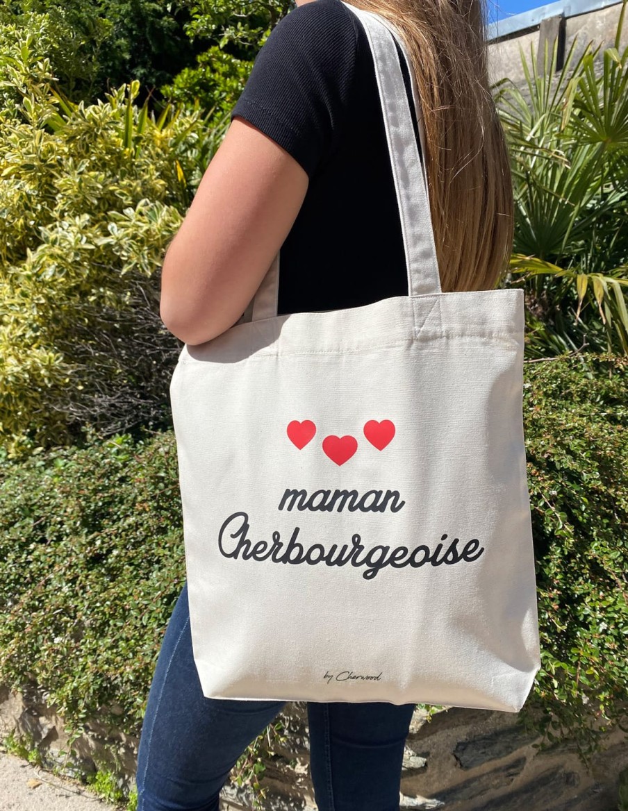 Sac Tote Bag Maman Cherbourgeoise coeurs • Maman • Cherwood