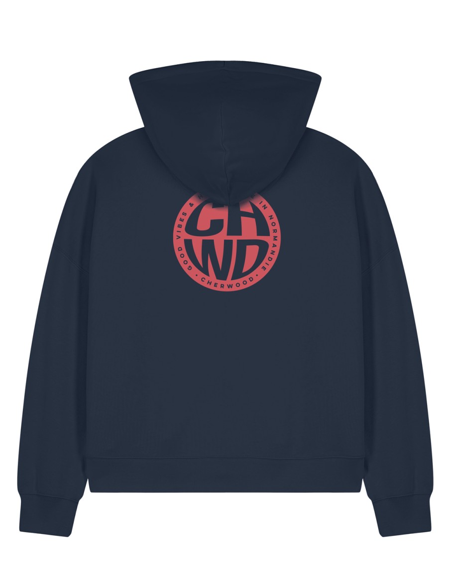 Hoodie Femme Zippé Good Vibes • Femme • Cherwood