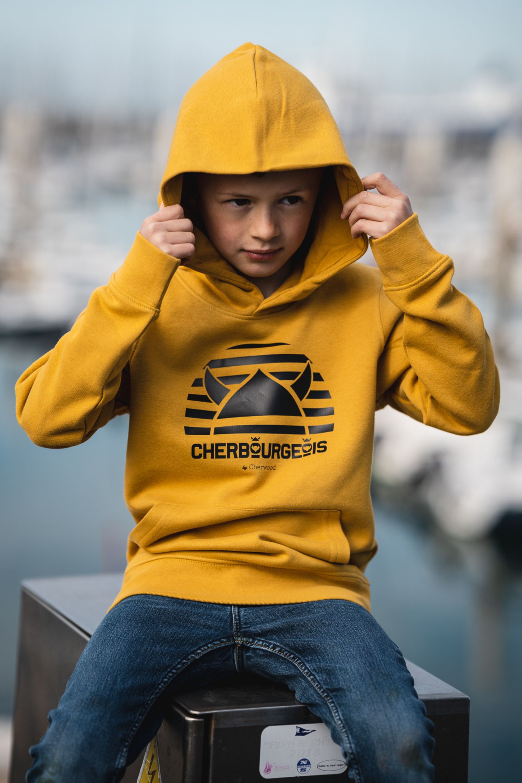 Hoodie (sweat à capuche) Cherbourgeoise en coton bio by Cherwood