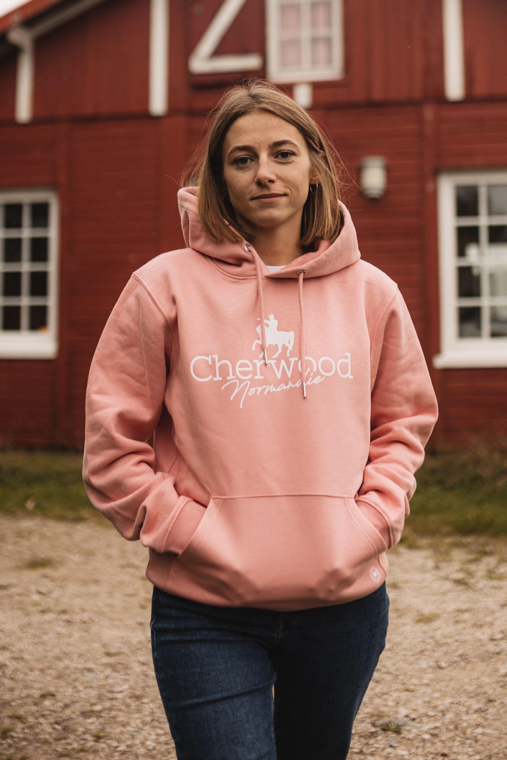 hoodie femme rose