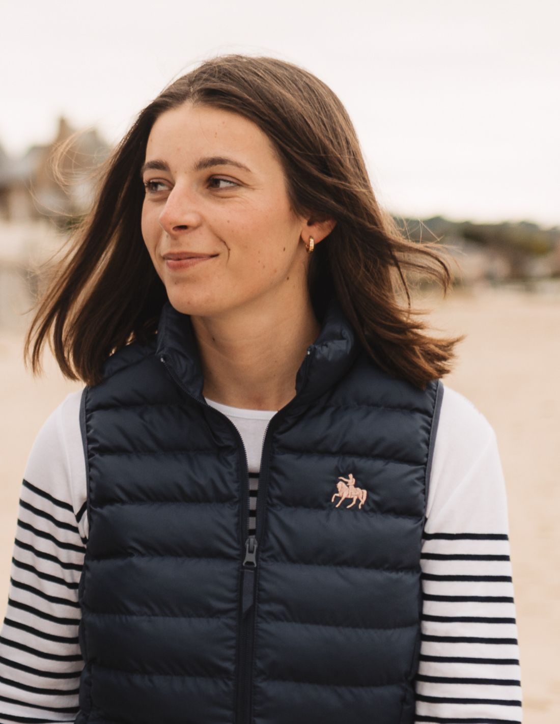 Doudoune Longue Capuche Gilet Sans Manche Chaud Femme La Veste